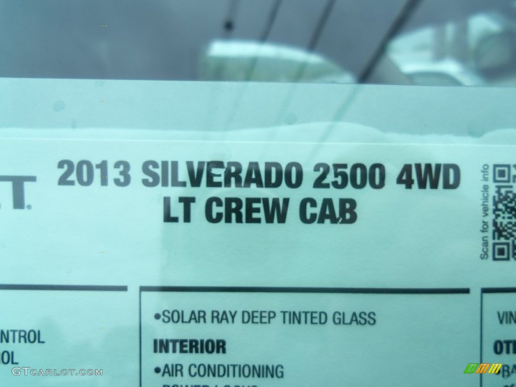 2013 Silverado 2500HD LT Crew Cab 4x4 - Blue Topaz Metallic / Ebony photo #50