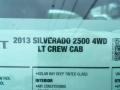 2013 Blue Topaz Metallic Chevrolet Silverado 2500HD LT Crew Cab 4x4  photo #50