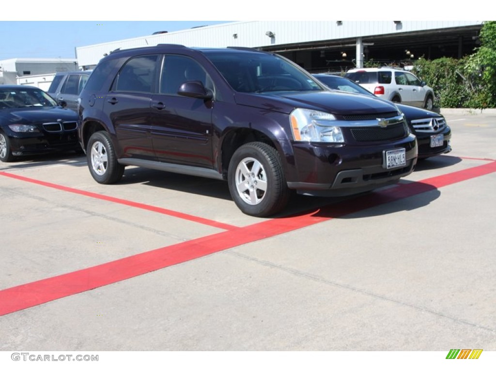 2007 Equinox LT - Black Amethyst Metallic / Light Gray photo #1