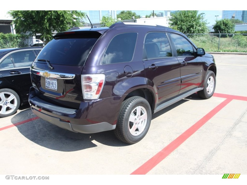 2007 Equinox LT - Black Amethyst Metallic / Light Gray photo #8