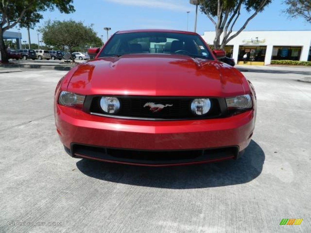 2012 Mustang GT Premium Coupe - Red Candy Metallic / Charcoal Black photo #8
