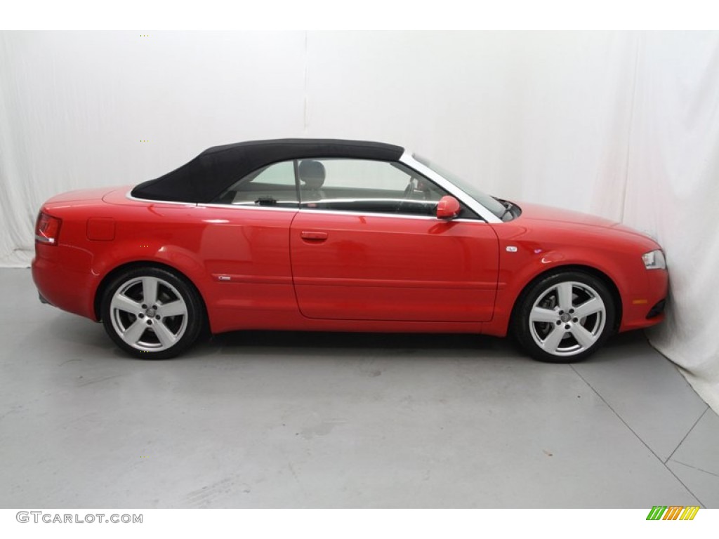 2007 A4 2.0T Cabriolet - Brilliant Red / Ebony photo #2
