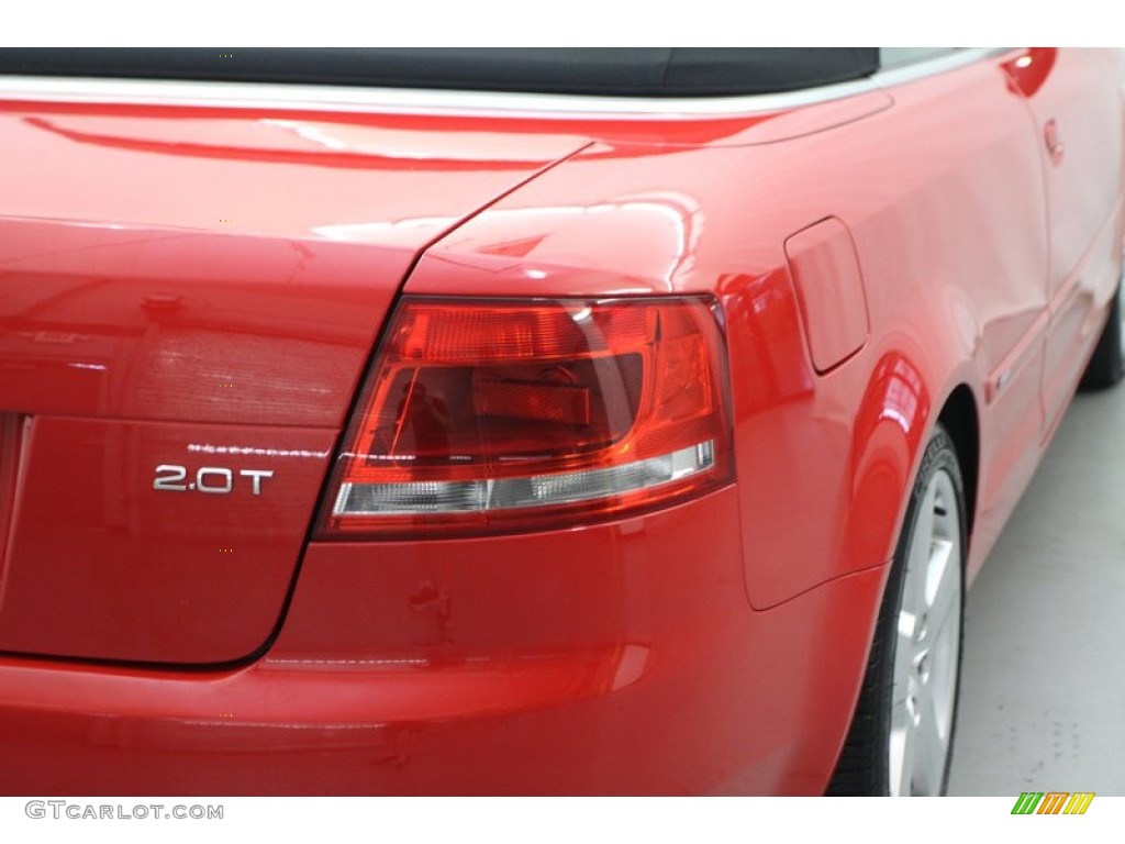 2007 A4 2.0T Cabriolet - Brilliant Red / Ebony photo #7