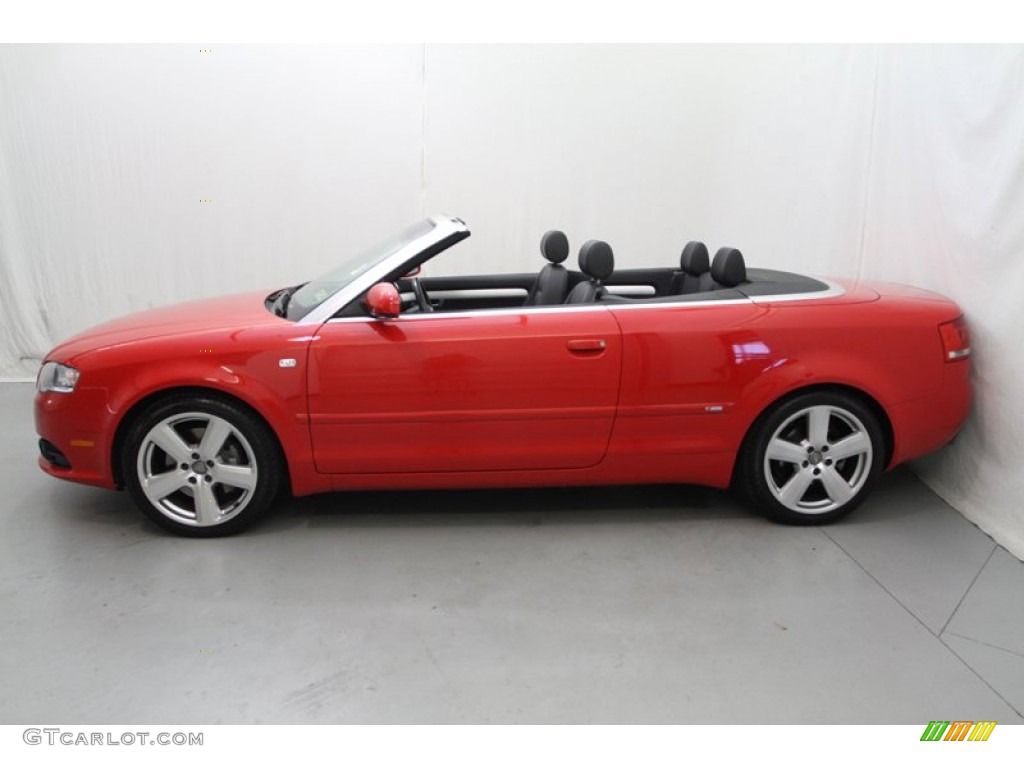 2007 A4 2.0T Cabriolet - Brilliant Red / Ebony photo #14