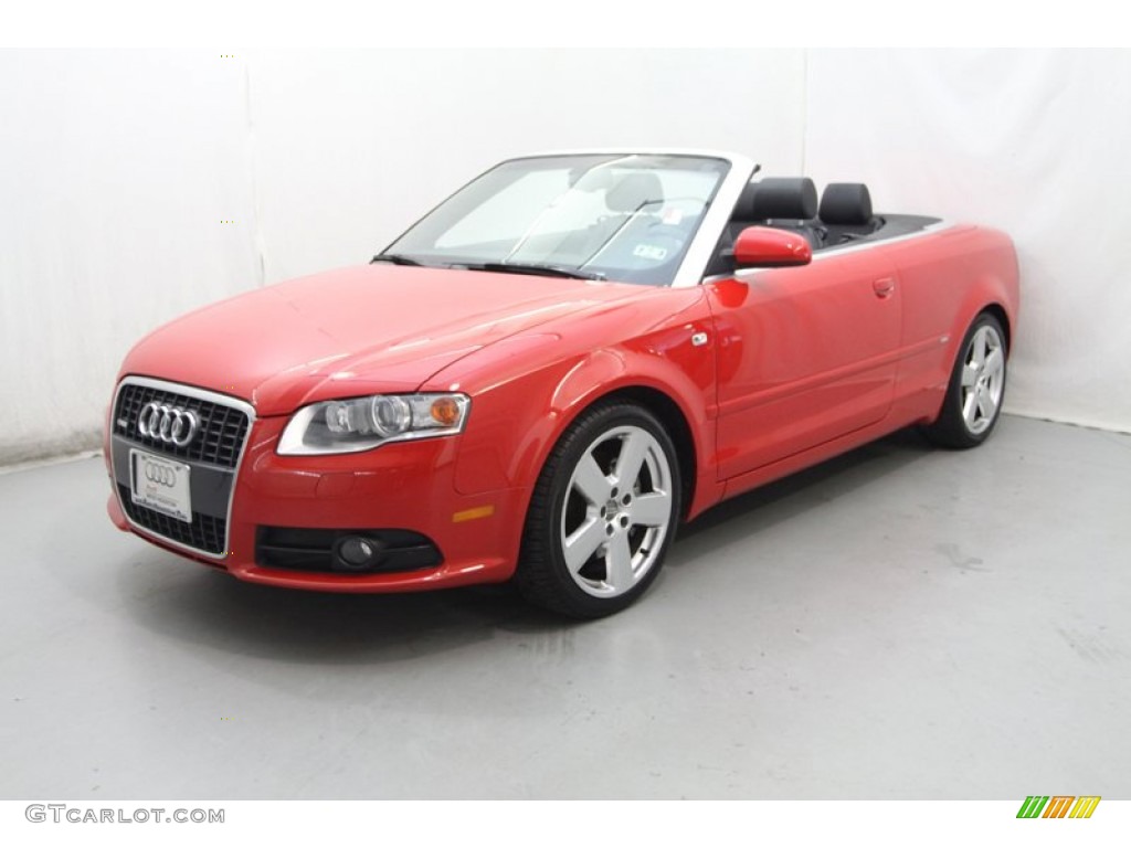2007 A4 2.0T Cabriolet - Brilliant Red / Ebony photo #17