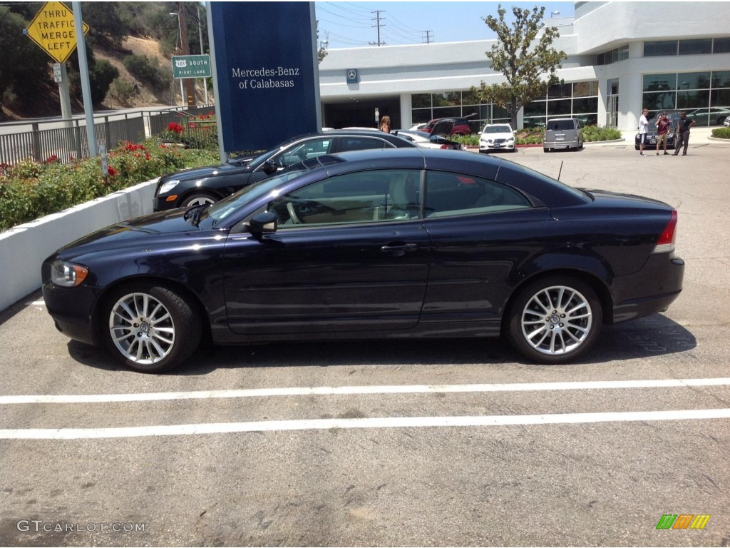 2007 C70 T5 Convertible - Magic Blue Metallic / Calcite Cream photo #3