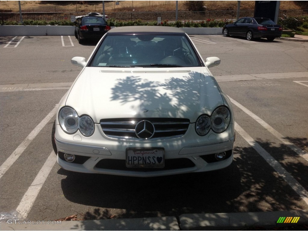 2006 CLK 500 Cabriolet - Alabaster White / Ash photo #1