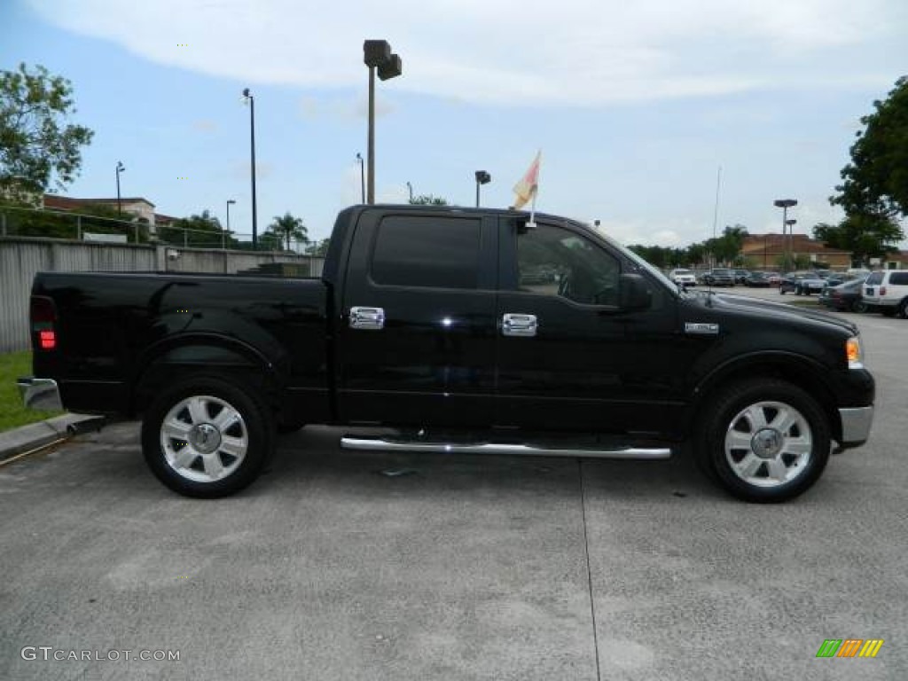 2006 F150 Lariat SuperCrew - Black / Black photo #2
