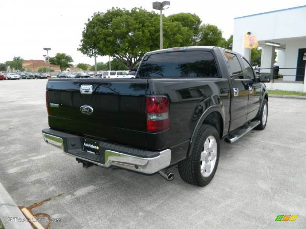 2006 F150 Lariat SuperCrew - Black / Black photo #3