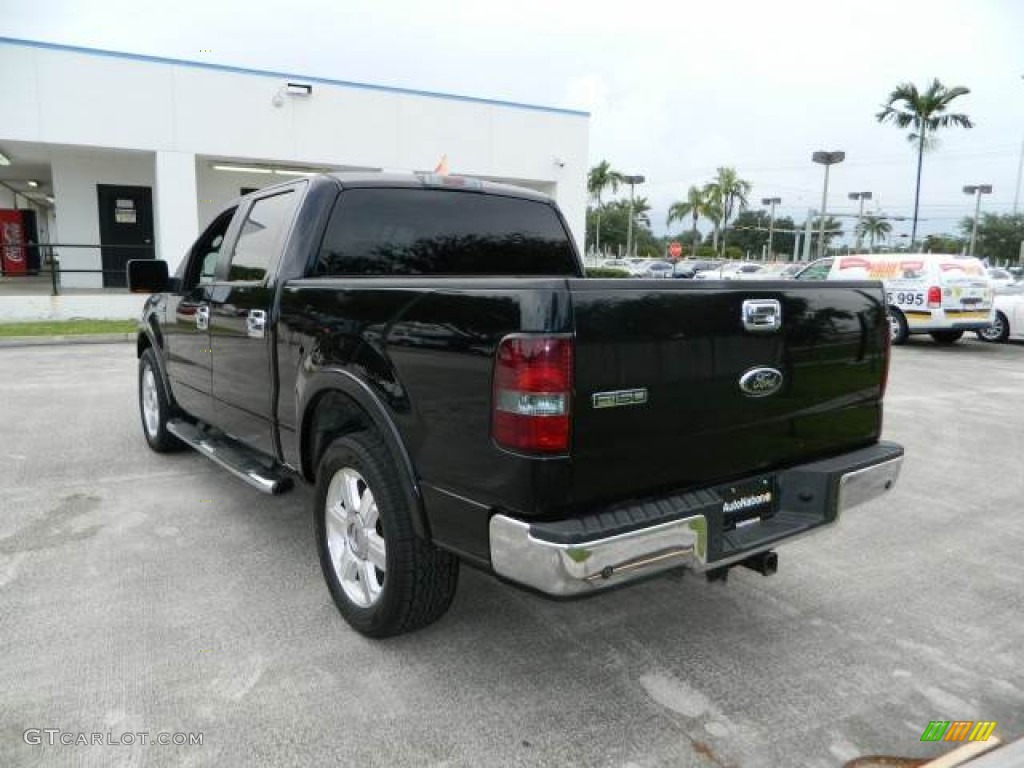 2006 F150 Lariat SuperCrew - Black / Black photo #5