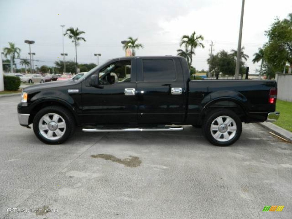 2006 F150 Lariat SuperCrew - Black / Black photo #6