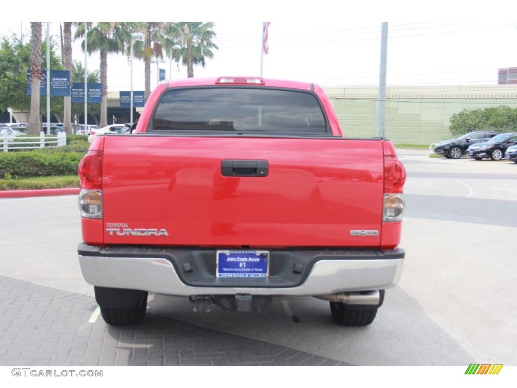 2008 Tundra Texas Edition CrewMax - Radiant Red / Beige photo #4