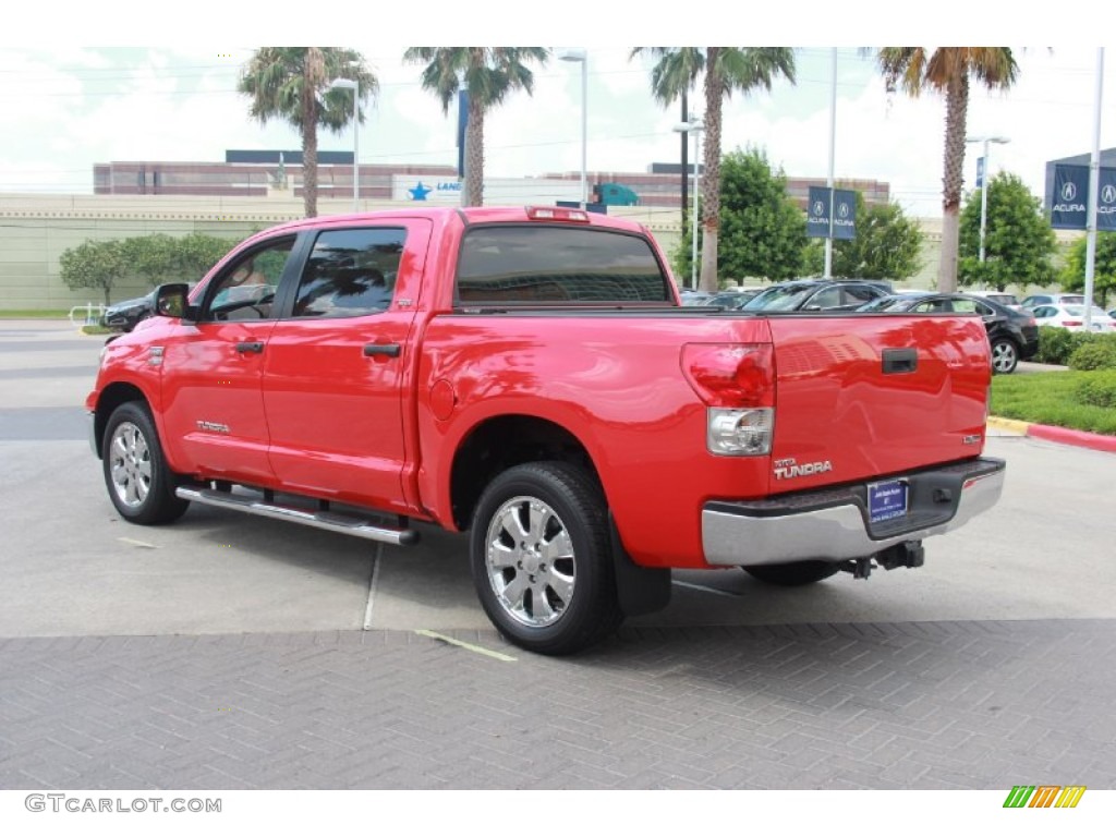 2008 Tundra Texas Edition CrewMax - Radiant Red / Beige photo #7