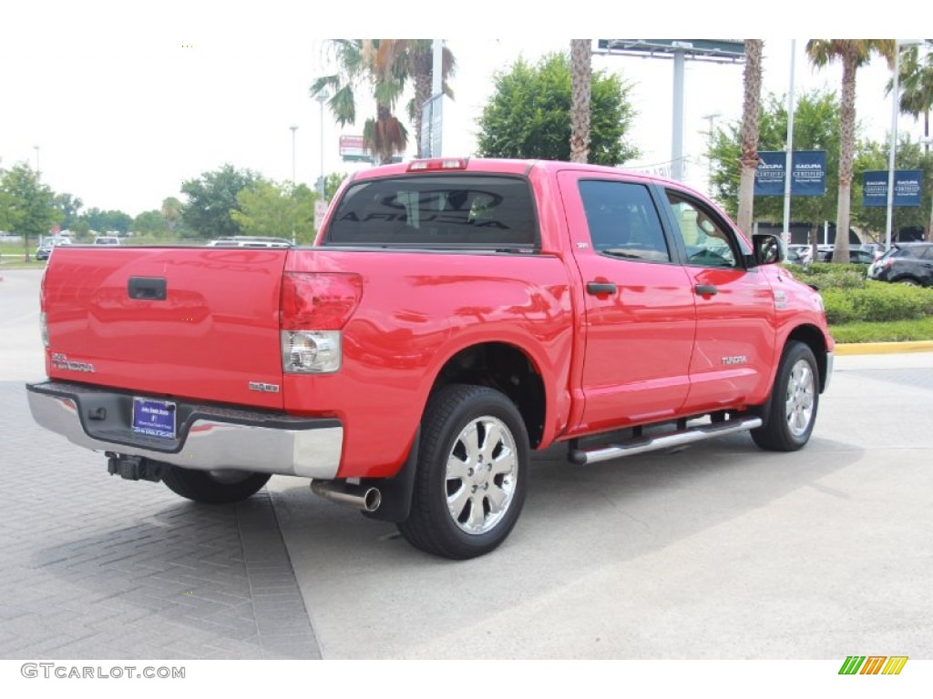 2008 Tundra Texas Edition CrewMax - Radiant Red / Beige photo #8