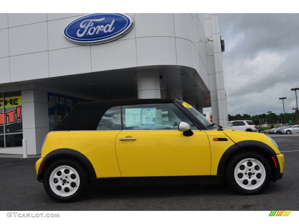 Liquid Yellow 2005 Mini Cooper Convertible Exterior Photo #82085263