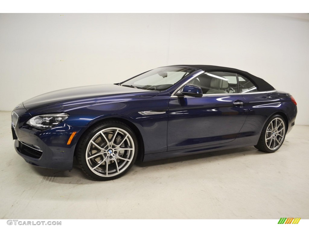 2013 6 Series 650i Convertible - Deep Sea Blue Metallic / Ivory White photo #6