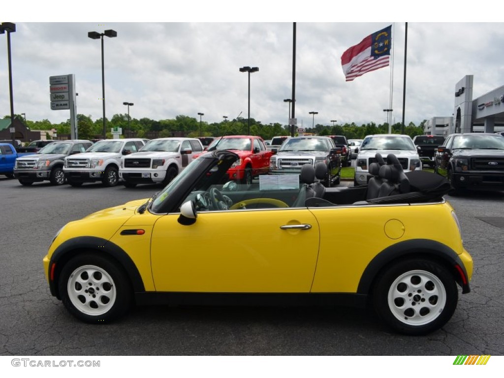Liquid Yellow 2005 Mini Cooper Convertible Exterior Photo #82085288