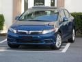 2012 Dyno Blue Pearl Honda Civic EX Sedan  photo #11