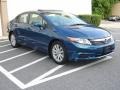 2012 Dyno Blue Pearl Honda Civic EX Sedan  photo #13