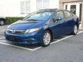 2012 Dyno Blue Pearl Honda Civic EX Sedan  photo #14