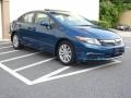 2012 Dyno Blue Pearl Honda Civic EX Sedan  photo #15