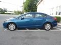 2012 Dyno Blue Pearl Honda Civic EX Sedan  photo #16