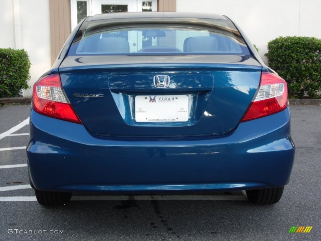 2012 Civic EX Sedan - Dyno Blue Pearl / Stone photo #17