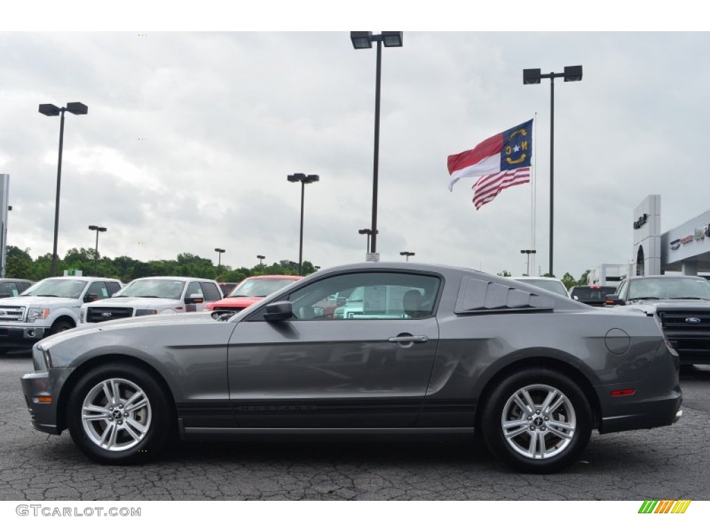 2013 Mustang V6 Coupe - Sterling Gray Metallic / Stone photo #5