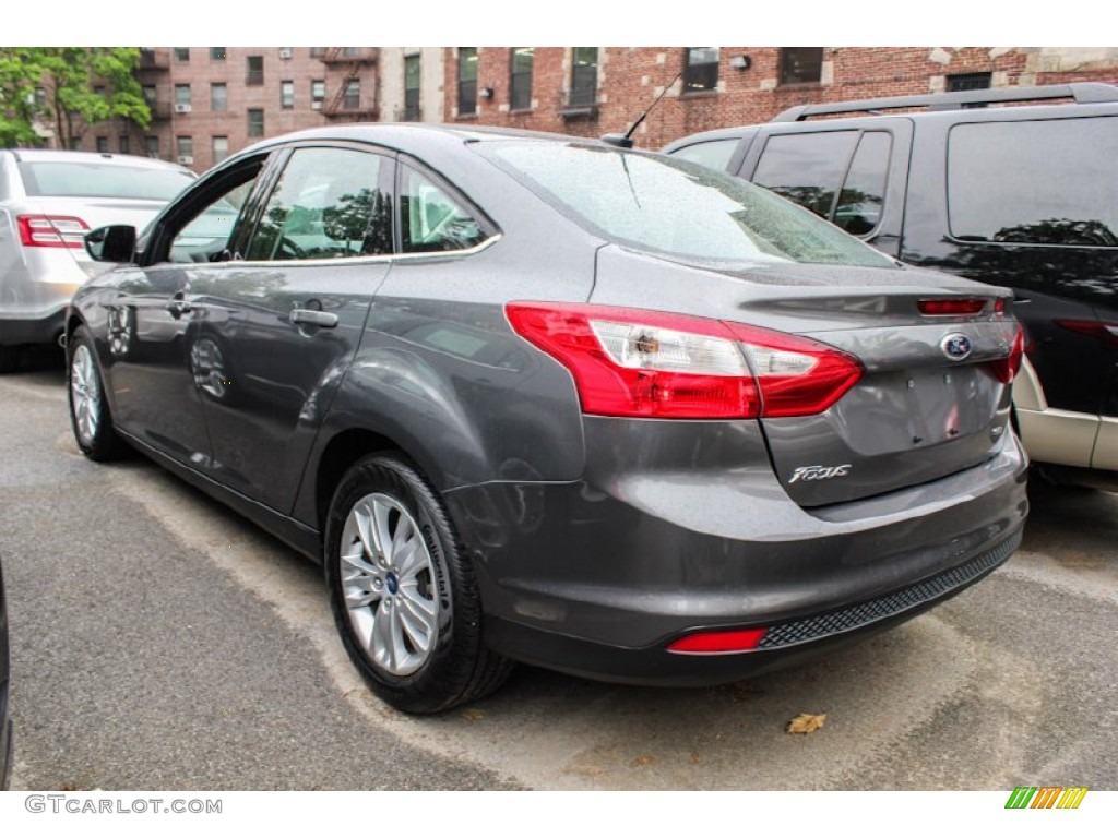 2012 Focus SEL Sedan - Sterling Grey Metallic / Charcoal Black photo #2