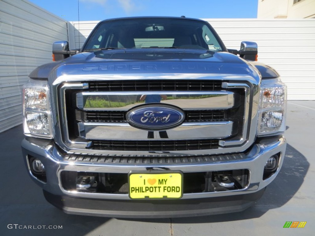 2012 F250 Super Duty XLT Crew Cab 4x4 - Sterling Grey Metallic / Steel photo #8