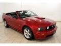 Dark Candy Apple Red 2008 Ford Mustang GT Premium Convertible