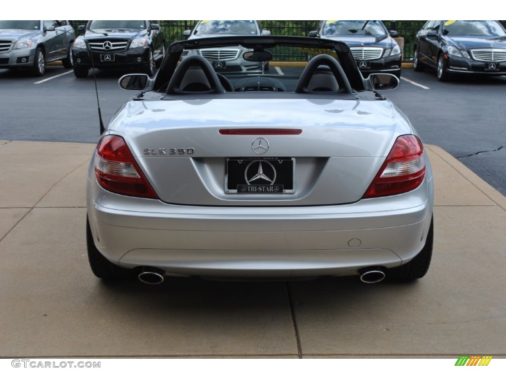 2005 SLK 350 Roadster - Diamond Silver Metallic / Black photo #16