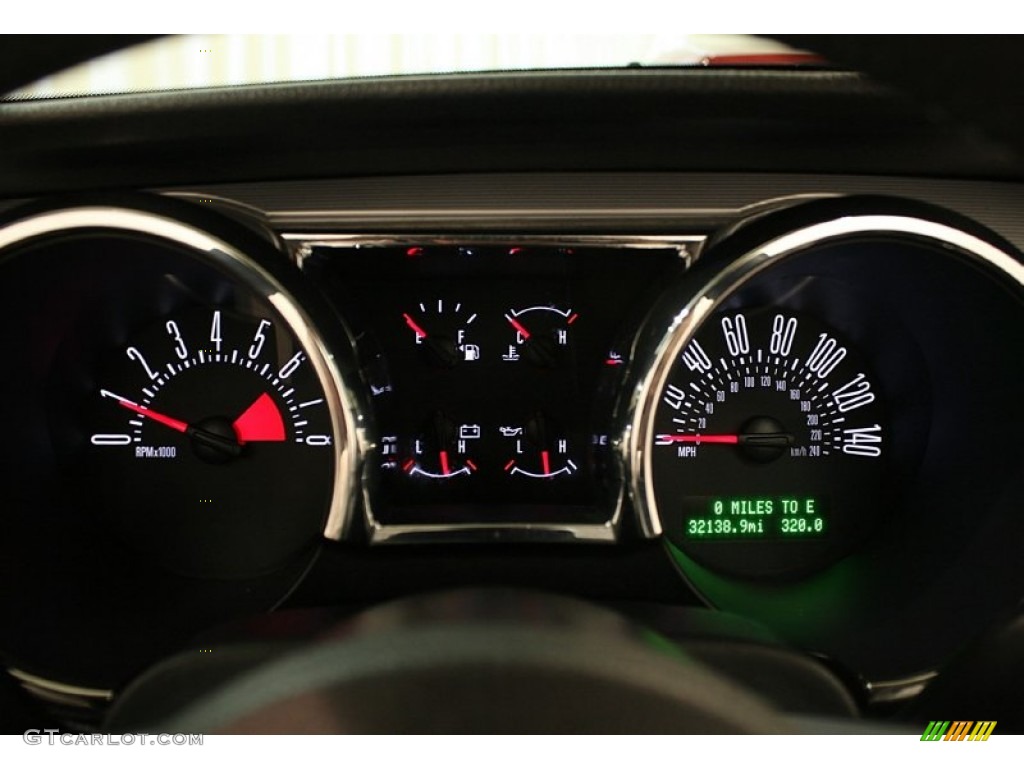 2008 Ford Mustang GT Premium Convertible Gauges Photo #82087815