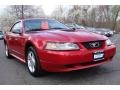 2001 Laser Red Metallic Ford Mustang V6 Coupe  photo #3