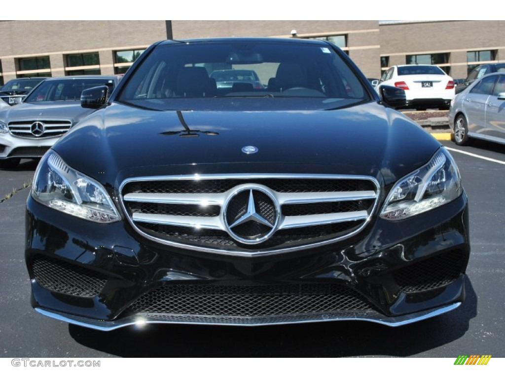 2014 E 350 4Matic Sport Sedan - Black / Black photo #2