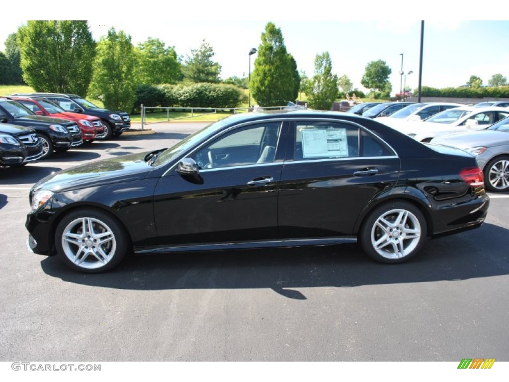 Black 2014 Mercedes-Benz E 350 4Matic Sport Sedan Exterior Photo #82088635