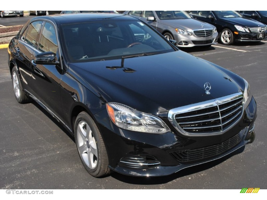 2014 E 350 4Matic Sedan - Black / Black photo #1