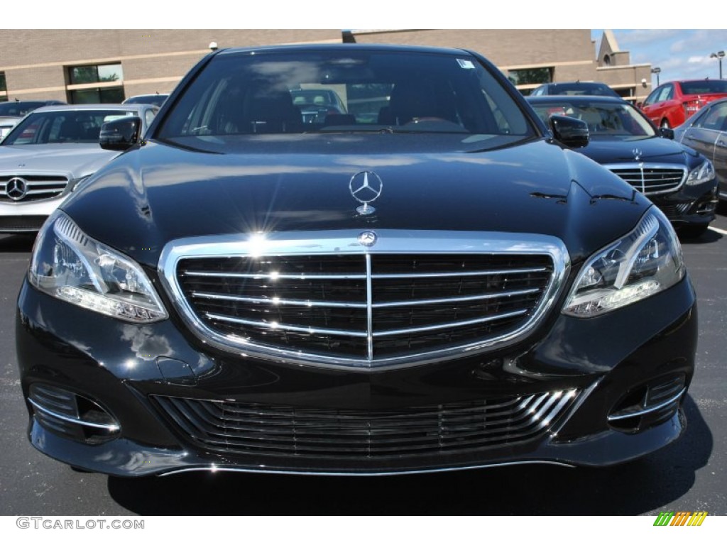 2014 E 350 4Matic Sedan - Black / Black photo #2