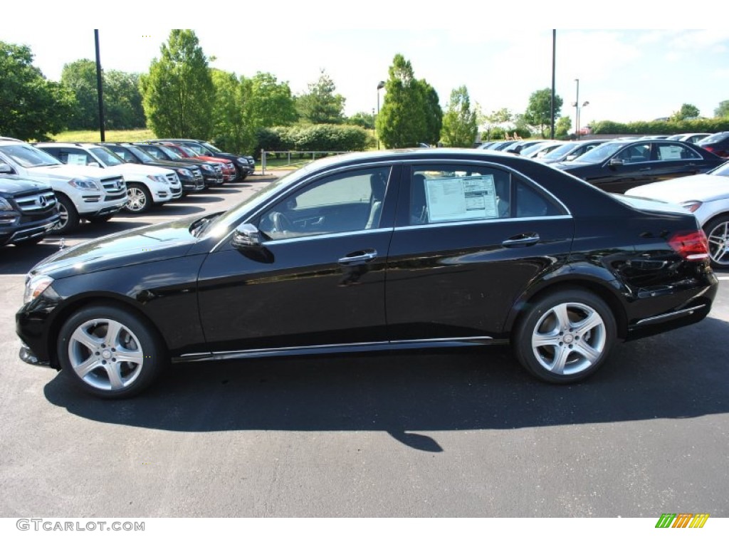 2014 E 350 4Matic Sedan - Black / Black photo #3