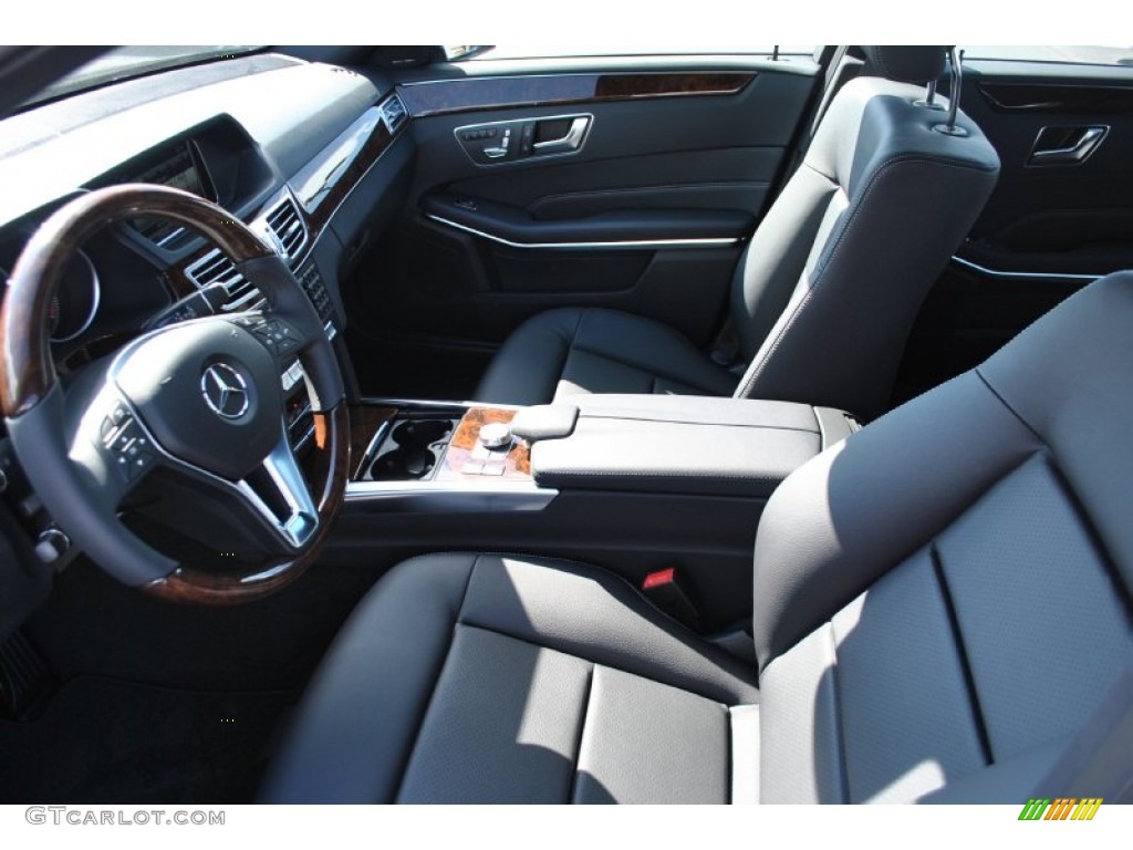 2014 E 350 4Matic Sedan - Black / Black photo #4