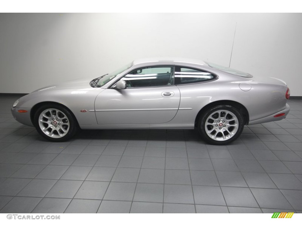 2000 XK XKR Coupe - Platinum Metallic / Charcoal photo #2