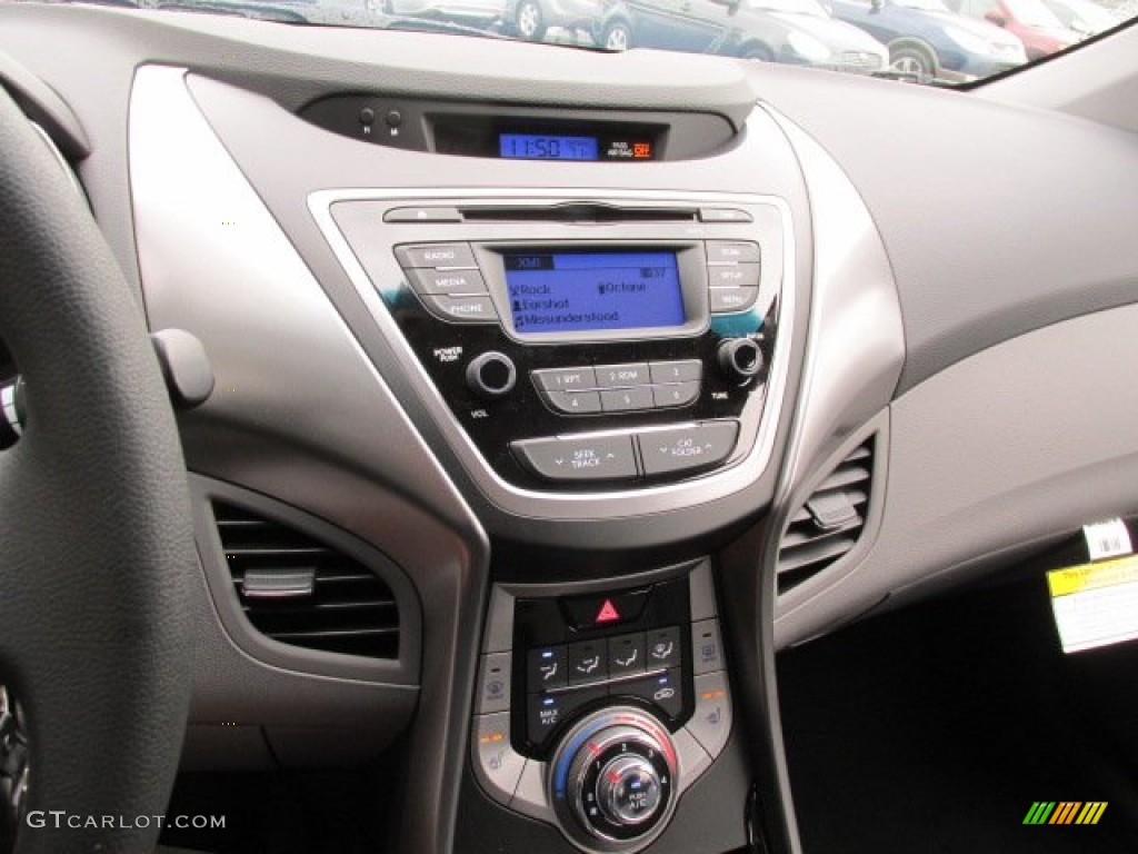 2013 Elantra GLS - Midnight Black / Gray photo #7