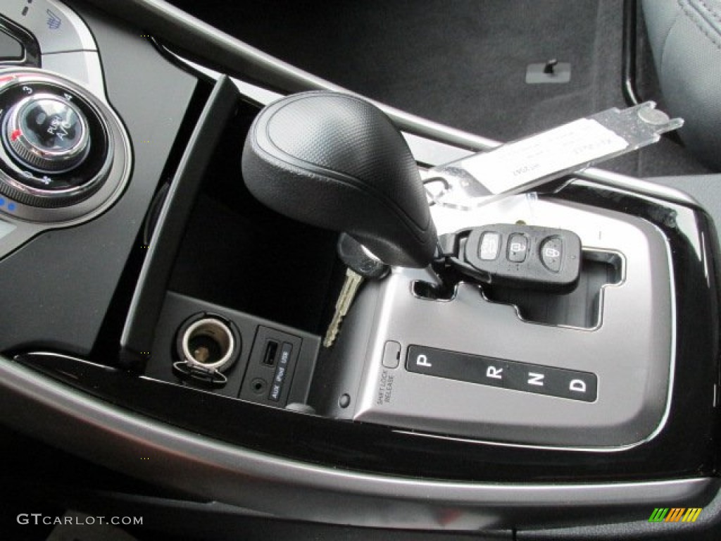 2013 Elantra GLS - Midnight Black / Gray photo #8