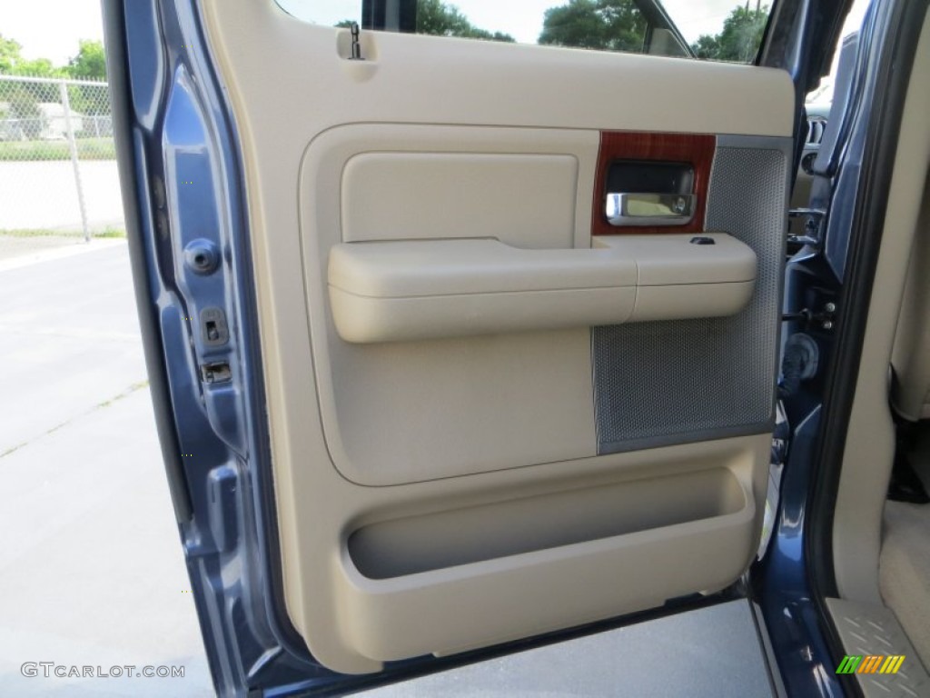 2006 F150 Lariat SuperCrew 4x4 - Medium Wedgewood Blue Metallic / Tan photo #29