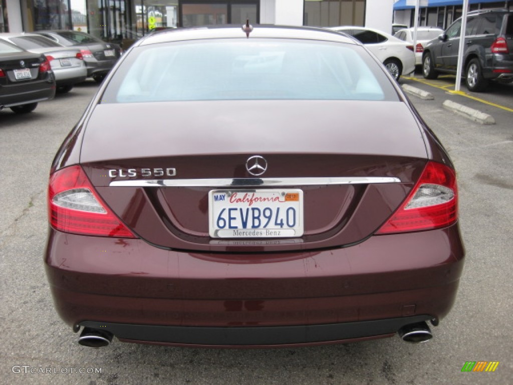 2009 CLS 550 - Barolo Red Metallic / Cashmere photo #3