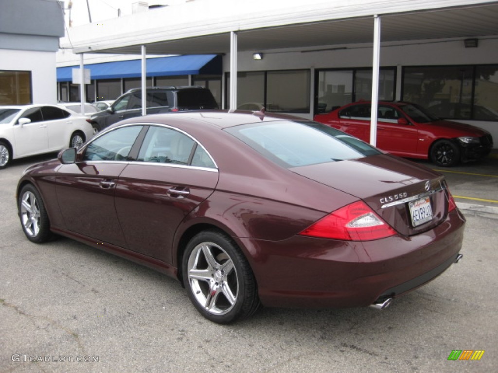 2009 CLS 550 - Barolo Red Metallic / Cashmere photo #4