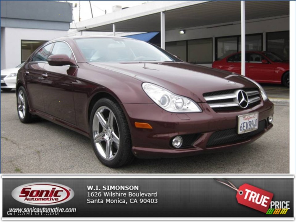2009 CLS 550 - Barolo Red Metallic / Cashmere photo #26