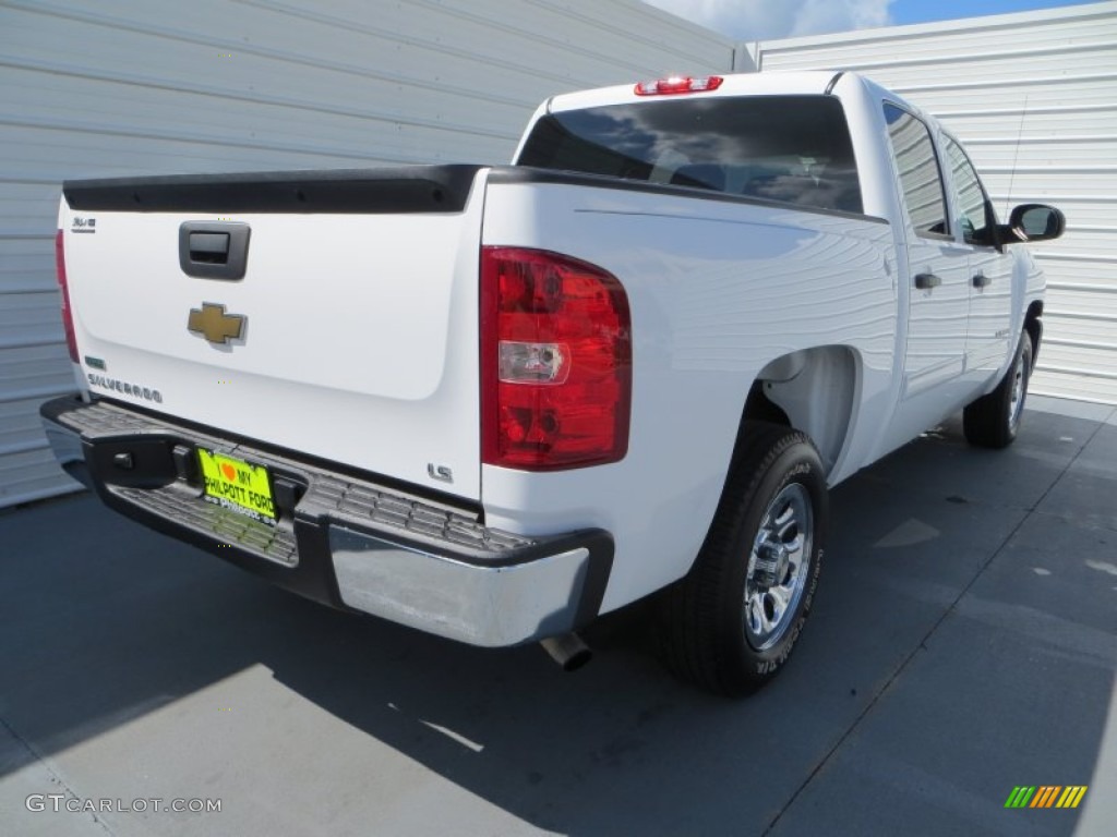 2011 Silverado 1500 LS Crew Cab - Summit White / Dark Titanium photo #4