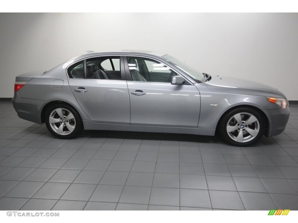 Silver Grey Metallic 2007 BMW 5 Series 525i Sedan Exterior Photo #82094352