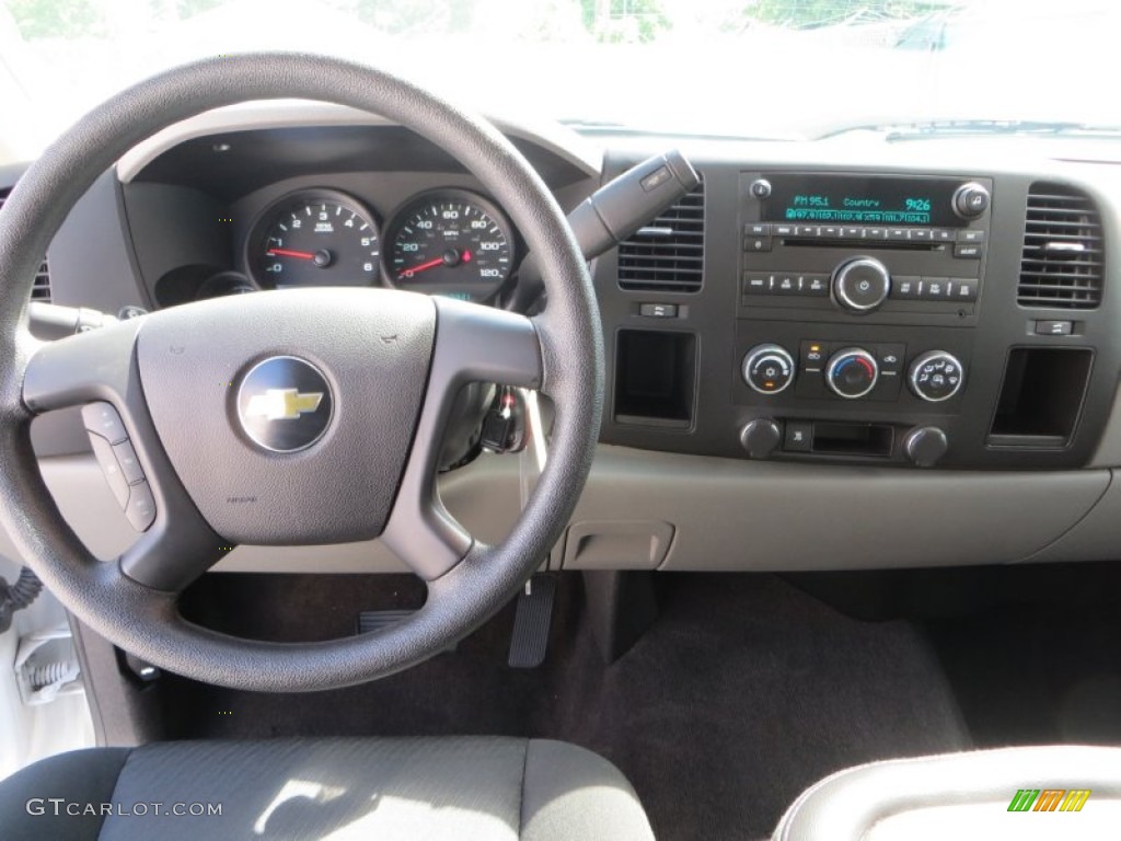 2011 Silverado 1500 LS Crew Cab - Summit White / Dark Titanium photo #34